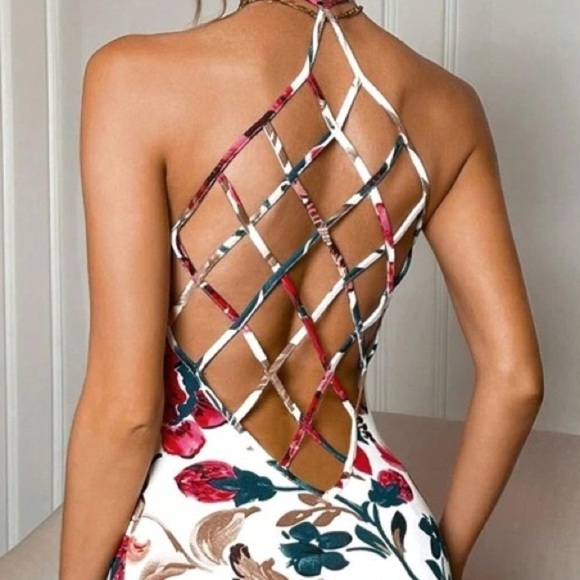 Dress out standing floral summer sexy dress - Picture 6 of 6